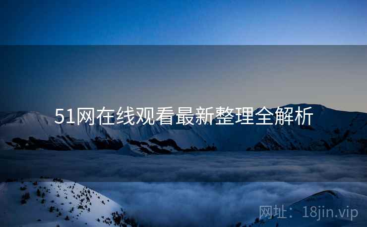 51网在线观看最新整理全解析