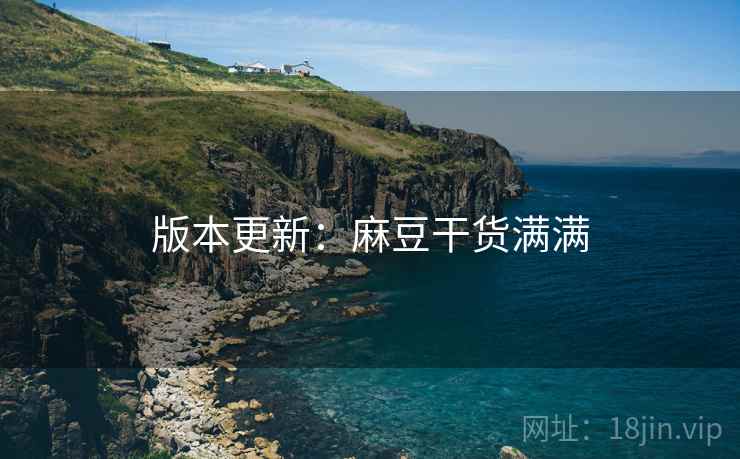 版本更新：麻豆干货满满