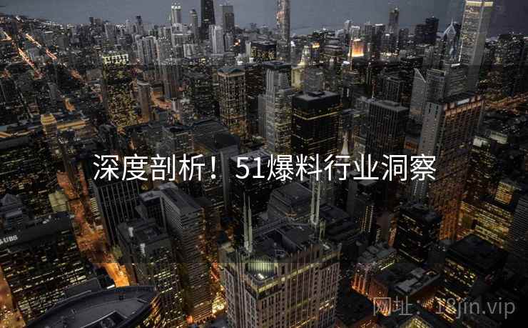深度剖析！51爆料行业洞察
