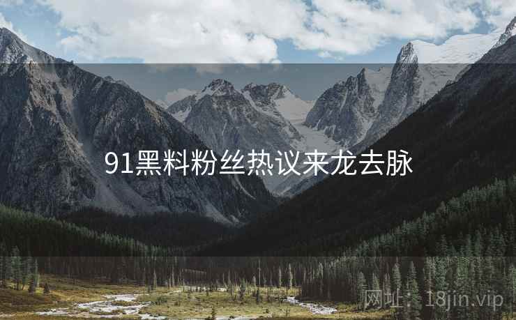 91黑料粉丝热议来龙去脉