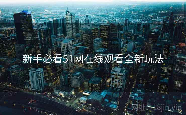 新手必看51网在线观看全新玩法