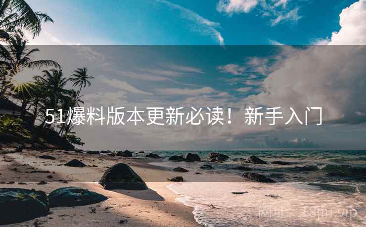 51爆料版本更新必读！新手入门