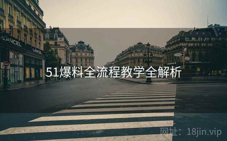 51爆料全流程教学全解析
