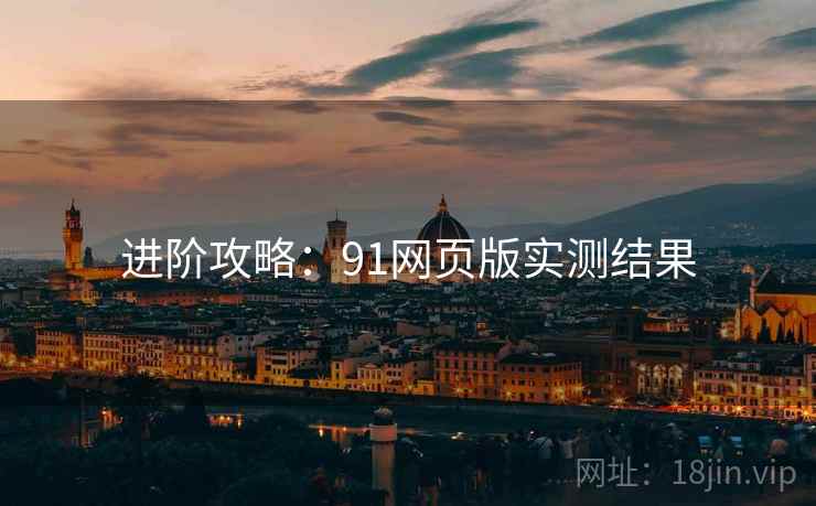 进阶攻略：91网页版实测结果